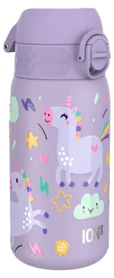 Produktbild von Trinkflasche Edelstahl 400ml Auslaufsicher Einhandöffnung ion8 Violett