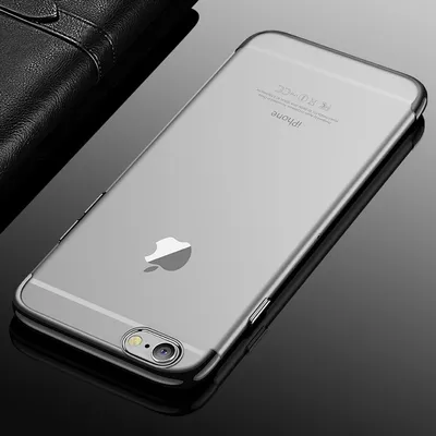 Produktbild von Handy Hülle Schutz Case für Apple iPhone 6 / 6s Plus Durchsichtig Transparent Schwarz