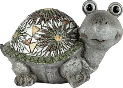 Produktbild von Dekofigur Schildkröte MOSAIK PREMIUM L. 33cm grau Magnesia Formano Garten S25