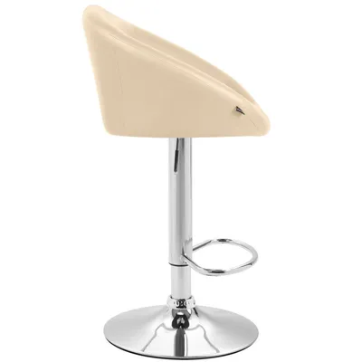 Produktbild von CLP Barhocker Miami V2 Kunstleder höhenverstellbar und 360 Grad drehbar creme
