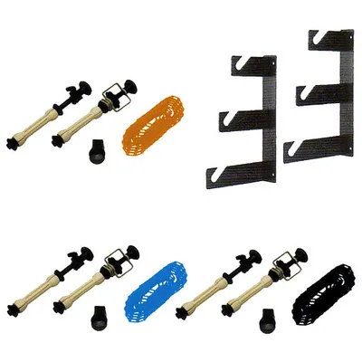 Produktbild von Walimex 3-fach Hintergrund Wandmontageset (3er Set), 15079, Mehrfarben