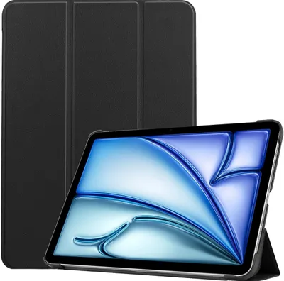 Produktbild von Mobigear Dreifach-Faltetui für iPad Air 13 Zoll (2024) – Klapphülle – Schwarz