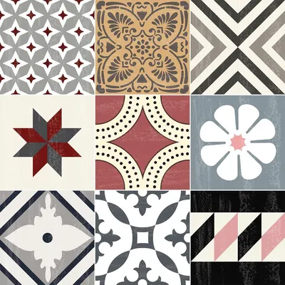 Immagine prodotto di Adesivi antiscivolo per pavimenti con pellicola protettiva – Piastrelle effetto cemento Avellino – 90 x 90 cm – 9 adesivi da 30 x 30 cm