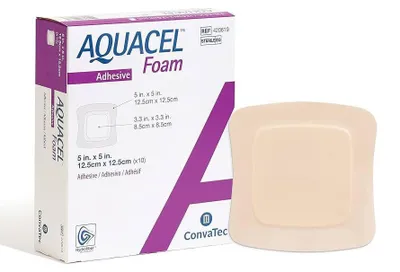 Image de Aquacel Foam non adhésif 15x20 cm pansement 5 pces