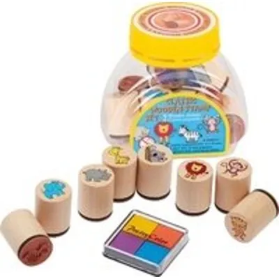 Produktbild von Goki Stamps wild animals, Stempel-Set für Kinder, 3 Jahr(e), 9 Stück(e)
