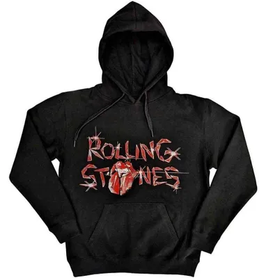 Obrázok produktu pre The Rolling Stones Hackney Diamonds Glass Logo (Back Print) Black M Mikina