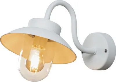 Produktbild von Vega Mini Wandleuchte weiss mit E27 Sockel