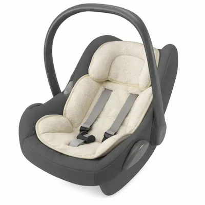 Produktbild von Sitzverkleinerer - Bouclé -Einlage Baby Kind Auto Kindersitz Babyschale Einsatz - Creme