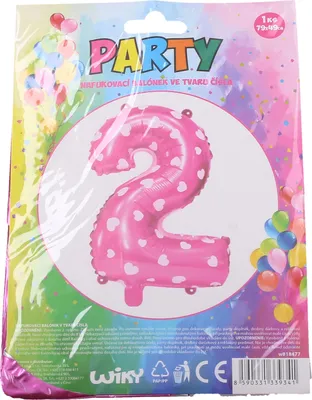 Immagine prodotto di Pallone gonfiabile - numero 2 rosa