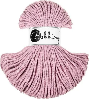 Produktbild von Bobbiny Junior 3 mm 100 m Dusty Rose Schnur