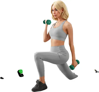 Obrázek produktu pro Sada činek, 12 kg, šestihranný design, protiskluzová rukojeť, vícebarevná