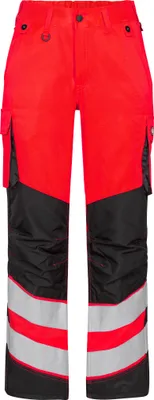 Produktbild von F. Engel Safety Light Damenhose, Rot/Schwarz, Gr. 48