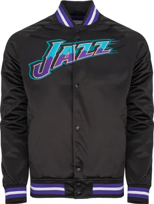 Produktbild von M&N Lightweight Satin Jacke - Utah Jazz schwarz - S