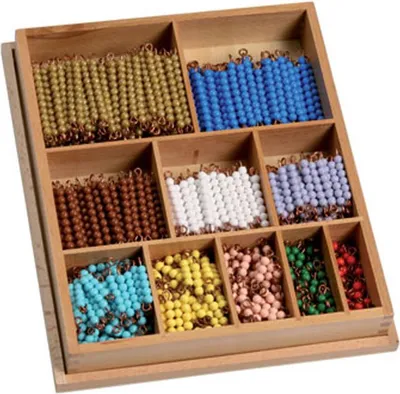 Produktbild von Betzold Großer Satz Perlenstäbchen zur Multiplikation, Rechenstab für Dyskalkulie