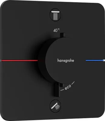 Produktbild von HansGrohe ShowerSelect Com.Q Thermostat UP 2 Verbraucher MSW Matt Black, 15583670