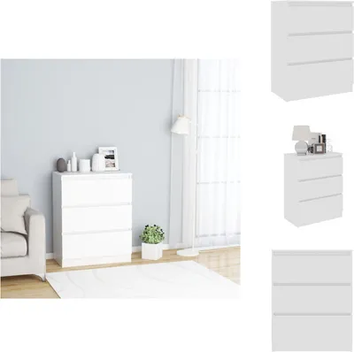 Obrázok produktu pre vidaXL Príborník biely 60x35x76 cm materiál na báze dreva - Príborníky