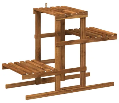 Produktbild von Pflanzenständer Natur 82 x 36 x 60 cm Massivholz Akazie