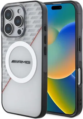 Obrázek produktu pro Zadní kryt AMG – iPhone 16 Pro – průhledný – Magsafe – dvouvrstvý –