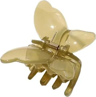 Zdjęcie produktu dla Flamenco Mystique Ozdobná Spona do Vlasů Motýl, Transparentní Zelená, Kov a Plast, 6x7 cm
