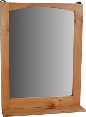 Produktbild von MiaMöbel Spiegel Mexico Möbel 60x78x15 cm Landhausstil Glas Massivholz Pinie Honig