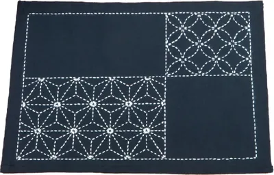 Immagine prodotto di Confezione di ricami Sashiko Olympus "tovaglietta", tessuto stampato, 24x34cm, originale dal Giappone
