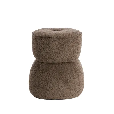 Zdjęcie produktu dla Light & Living puf Leyla brązowy - Ø40x46 cm