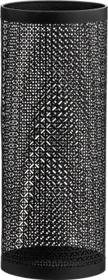 Obrázek produktu pro Kulatý kovový stojan na deštníky filigránsky černý 20 x 50 cm caison