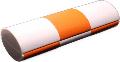 Obrázok produktu pre Púzdro na okuliare Logic veľké biele & oranžové