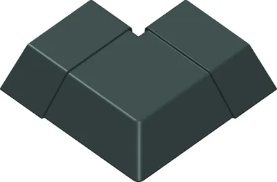 Produktbild von Eckverbinder für Blendenabdeckung | 30mm Blende | Anthrazit 200cm | Dachblech Tropfkante Winkelblech Pultdach Gartenhaus