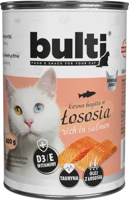 Zdjęcie produktu dla BULTI mokra karma dla kota Łosoś puszka 400g