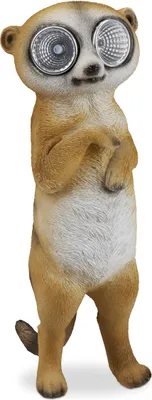 Produktbild von relaxdays Gartenfigur Erdmännchen mit Solaraugen