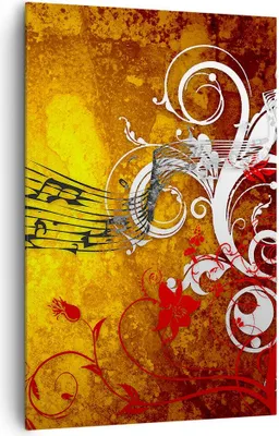 Produktbild von Bild auf Leinwand - Leinwandbild - Einteilig - Musik Konzert Spaß Blume - 80x120cm - Wand Bild - Wanddeko - Wandbilder - Leinwanddruck - Wanddekoration - Leinwand bilder - Wandbild - PA80x120-1964