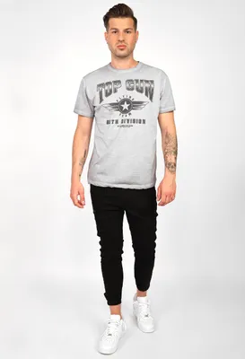 Produktbild von Top Gun T-Shirt TG20212105 Herren light grey S