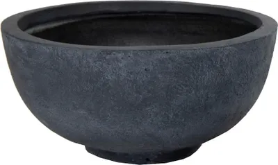 Produktbild von Runde Fibreclay Blumentopf Schale Graphit Durchmesser 36 cm Höhe 16,5 cm Unikat