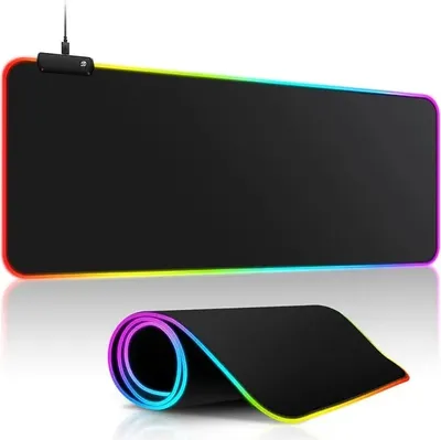 Produktbild von Beleuchtetes Gaming-Mauspad XL - Schwarz für optimale Leistung KP30682