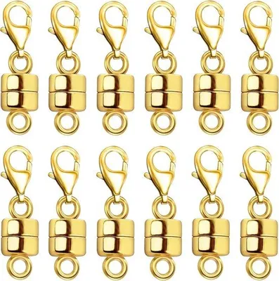 Produktbild von Famanu Magnetische Schließe Kettenverlängerung - Krebsschließe - 2,54 x 0,61 cm - Gold