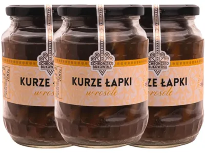 Produktbild von Hühnerfüße in Brühe, 700 g – Schronisko Bukowina – 3x