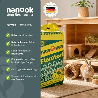 Produktbild von Hanseatic Floratorf Boy – Naturtorf-Einstreu – 25 L