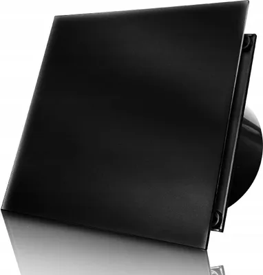 Produktbild von Dospel | Badlüfter - Wandlüfter - Ventilator Ø 100mm - Schwarz - Hygrostat mit Timer - Energiesparend und Leise