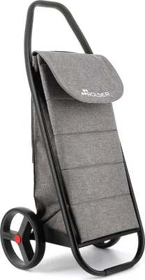 Image de Poussette De Marché Grise Com Tweed Polar 2 Roues 53l Poussette De Marché Grise Com Tweed Polar 2 Roues 53l - Rolser