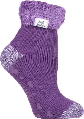 Produktbild von Heat Holders 1 Paar Damen Bettsocken mit ABS Stopper | Antirutsch Kuschelsocken