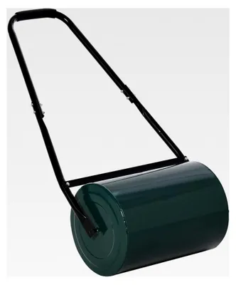 Produktbild von Gartenwalze mit U-Griff, 31 cm Durchmesser, 30 cm Arbeitsbreite, 40 L Wasser-/Sandfüllung, Metall, Grün