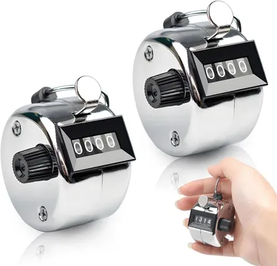 Image de Compteur manuel avec fonction de cliquetis, en deux parties, appareil de comptage jusqu'à 9999, pour le comptage