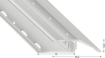Produktbild von Kügele Schrägprofil Höhenausgleich Übergangsleiste 100 cm Aluminium silber