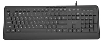Image de Gembird SLIM WIRED MULTIMEDIA KEYBOARD BLACK,CYRYL