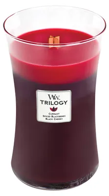 Obrázek produktu pro WoodWick Sun Ripened Berries, Kulatý, Červená, Červený rybíz, Ostružina, Spice, 1 kusů