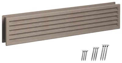Productafbeelding van 45 x 9,1 cm deurventilatieroosters voor binnendeuren, kunststof ventilatierooster
