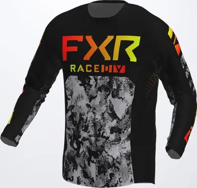 Produktbild von FXR Podium Colored Motocross Jersey, schwarz/grau, XL