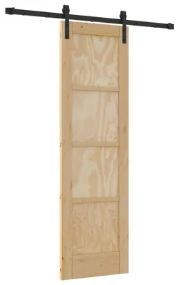 Immagine prodotto di vidaXL Porta scorrevole naturale 61 x 198,5 cm in legno massello di pino