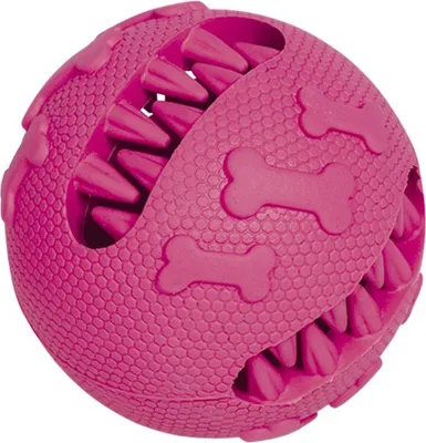 Produktbild von Vollgummi Ball, pink, Ø7cm
